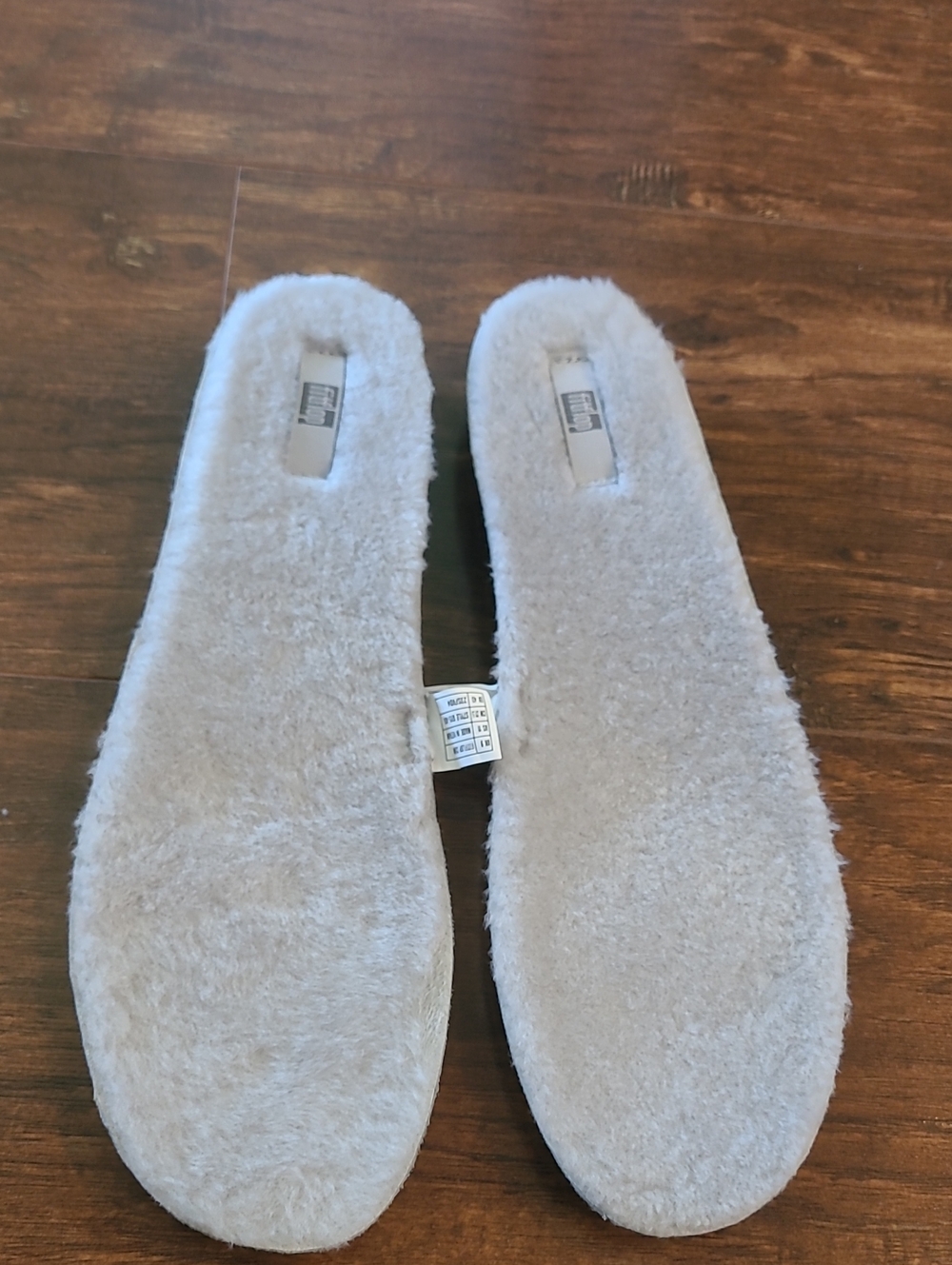 FitFlop Women's Plush Faux-Shearling Slip-In Insoles - Cream Size 11